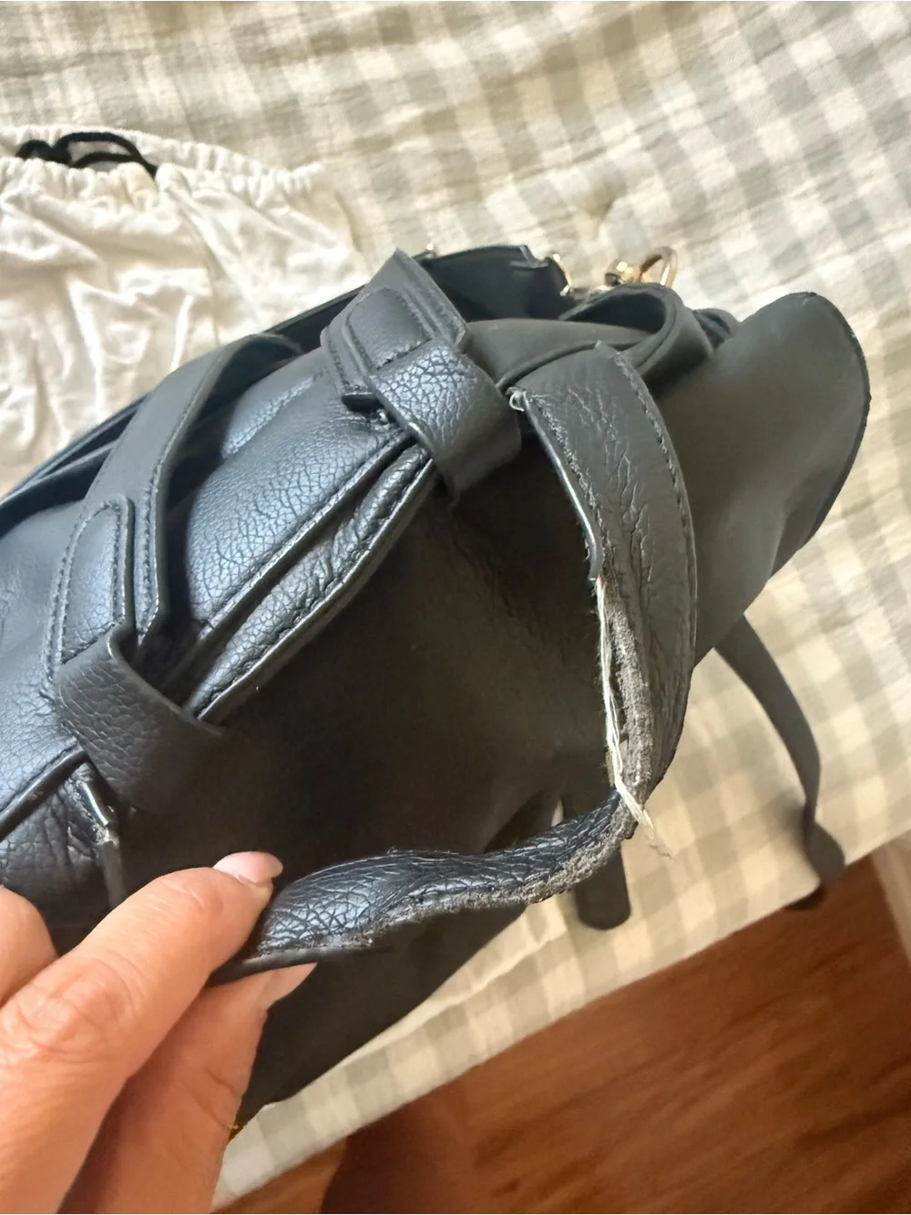 Mina Baie Vegan Leather Diaper Bag (older Model)